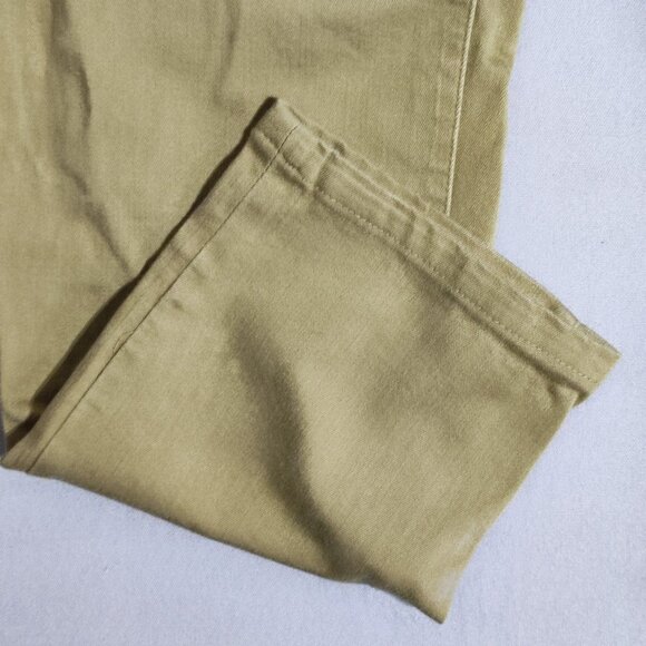 Chico's jeans woman's 2( L/12) olive green colour Platinum Boyfriend style - Picture 9 of 14